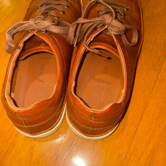 Allen Edmonds Tan Leather Sneakers with Fly Foam Inserts Made in Portugal - Picture 8 of 10